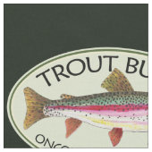 Funny Rainbow Trout Bum Vist Stof (Close Up)