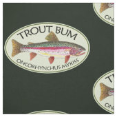 Funny Rainbow Trout Bum Vist Stof (Swatch)