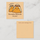 Funny Ramadan Mubarak To You Notitiekaartje (Voorkant / Achterkant)