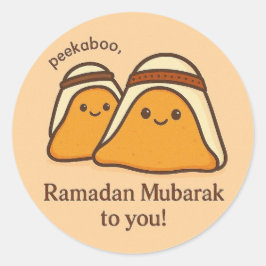 Funny Ramadan Mubarak To You Ronde Sticker