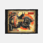 Funny Ramen Cat Noodle Lovers Anime Otaku  Fleece Deken (Voorkant (Horizontaal))