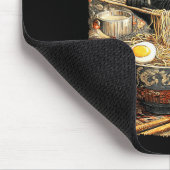 Funny Ramen Cat Noodle Lovers Anime Otaku  Muismat (Hoek)