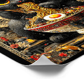 Funny Ramen Cat Noodle Lovers Anime Otaku  Poster (Hoek)