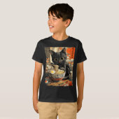Funny Ramen Cat Noodle Lovers Anime Otaku T-shirt (Voorkant volledig)