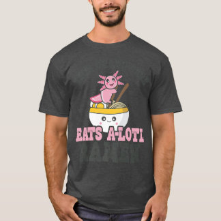 Funny Ramen die houden van Grand-pere Cute Axolotl T-shirt