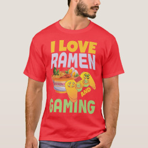 Funny Ramen en gamer van de Japanse cultuur T-shirt