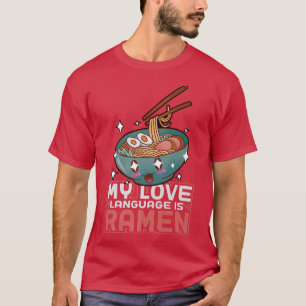 Funny Ramen Merch voor Anime Loverskawaii Japans T-shirt
