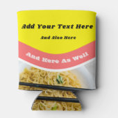 Funny Ramen Noodles Packet Custom Message Blikjeskoeler (Achterkant)