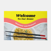 Funny Ramen Noodles Packet Custom Message Deurmat (Voorkant)