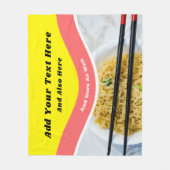 Funny Ramen Noodles Packet Custom Message Fleece Deken (Voorkant)