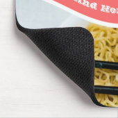 Funny Ramen Noodles Packet Custom Message Muismat (Hoek)