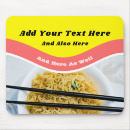 Funny Ramen Noodles Packet Custom Message Muismat