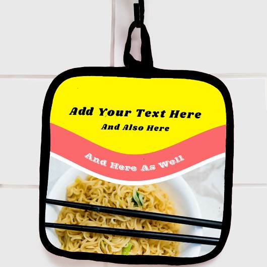 Funny Ramen Noodles Packet Custom Message Pannenlap