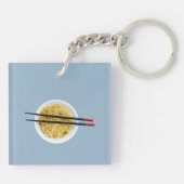 Funny Ramen Noodles Packet Custom Message Sleutelhanger (Achterkant)