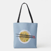 Funny Ramen Noodles Packet Custom Message Tote Bag (Achterkant)