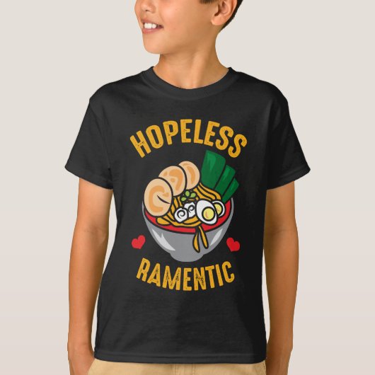 Funny Ramen Noodles Pun Romantic Lover T-shirt (Voorkant)
