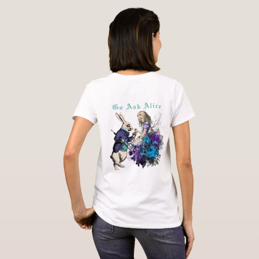 Funny Random Alice in Wonderland Dodo Bird T-shirt (Achterkant volledig)