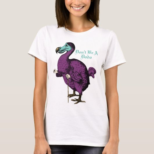 Funny Random Alice in Wonderland Dodo Bird T-shirt (Voorkant)
