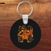 Funny Rapper Turkey_hip Hop Thanksgiving Day Drip Sleutelhanger (Voorkant)