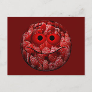 Funny Raspberry Emoticon Briefkaart