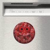 Funny Raspberry Emoticon Magneet (Insitu (Vaatwasser))