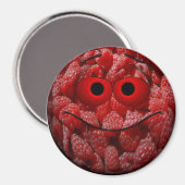 Funny Raspberry Emoticon Magneet (Voorkant / Achterkant)