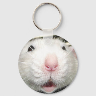 Funny rat face Button Sleutelhanger