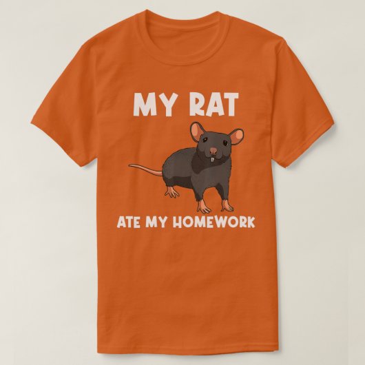 Funny Rat Gift for Kids Boys Girls Street Mouse T-shirt (Design voorkant)