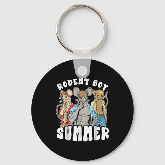 Funny Rat Lover Quote Rodent Boy Summer Cool Vacat Sleutelhanger (Voorkant)