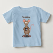 Funny rat met camera-cartoon illustratie (Voorkant)