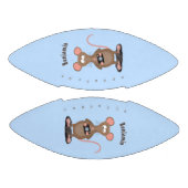 Funny rat met camera-cartoon illustratie american football (Panelen)