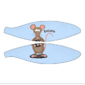 Funny rat met camera-cartoon illustratie basketbal (Panelen)