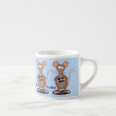 Funny rat met camera-cartoon illustratie espresso kop (Rechts)