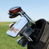 Funny rat met camera-cartoon illustratie golfheadcover (Insitu)