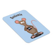Funny rat met camera-cartoon illustratie magneet (Rechterzijde)