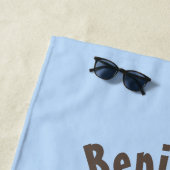 Funny rat met camera-cartoon illustratie strandlaken (In situ)