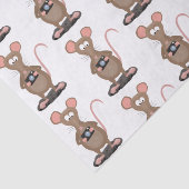 Funny rat met camera-cartoon illustratie tissuepapier (Detail)