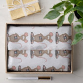 Funny rat met camera-cartoon illustratie tissuepapier (Geschenk)