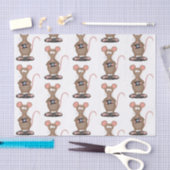 Funny rat met camera-cartoon illustratie tissuepapier (Craft)