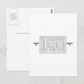 Funny Rat Race Maze Briefkaart (Voorkant / Achterkant)