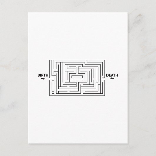 Funny Rat Race Maze Briefkaart (Voorkant)