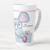 Funny rat, rat, Kerstmis Latte Mok (Rechterhoek)