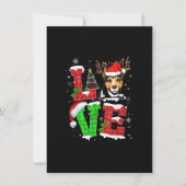 Funny Rat Terrier Dog Tree kerstlampjes P Kaart (Voorkant)