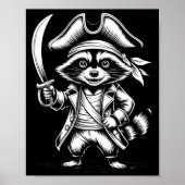 Funny Rate Raccoon  Poster (Voorkant)