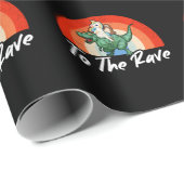 Funny Raver Techno Party EDM Festival Humor Cadeaupapier (Rol Hoek)