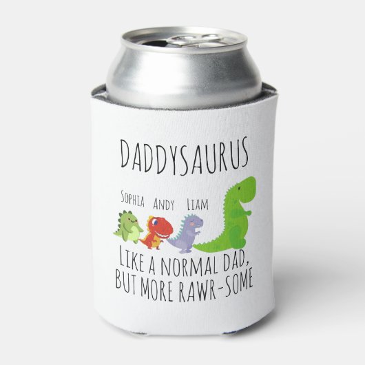 Funny rawr-some Daddysaurus Blikjeskoeler (Blikje Voorkant)