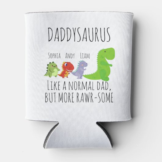 Funny rawr-some Daddysaurus Blikjeskoeler (Voorkant)