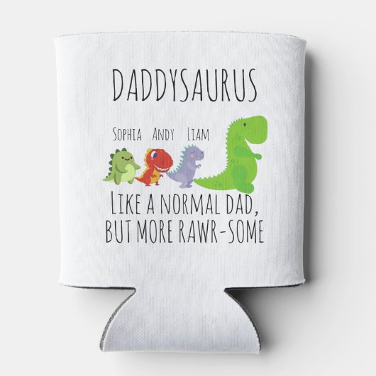 Funny rawr-some Daddysaurus Blikjeskoeler (Achterkant)