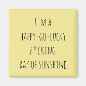 Funny Ray van Sunshine Quote Magneet (Voorkant)