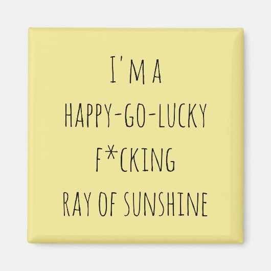 Funny Ray van Sunshine Quote Magneet (Voorkant)